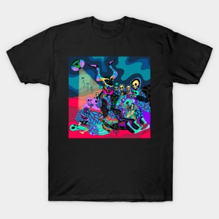 galactic issues with witches, the alien coven in ecopop T-Shirt